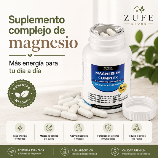 Suplemento Complejo de magnesio - Más energía para tu día a día